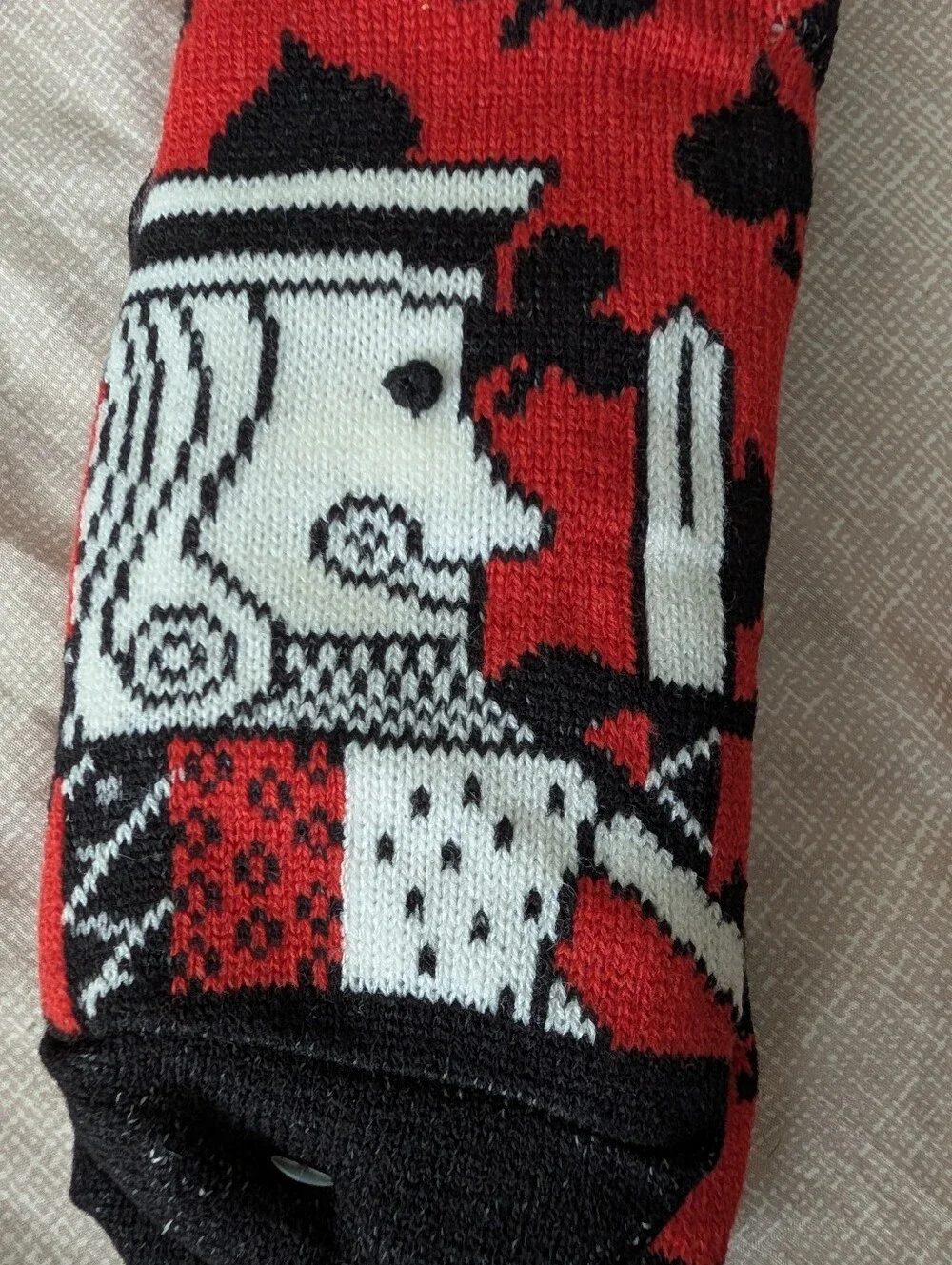 Las Vegas Sherpa Socks with Grippers on the Bottom, King & Queen, one size
